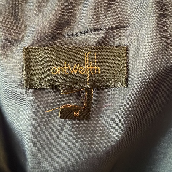 Navy and Red cropped baseball inspired satin bomber jacket. Red Sox! M - Picture 4 of 7